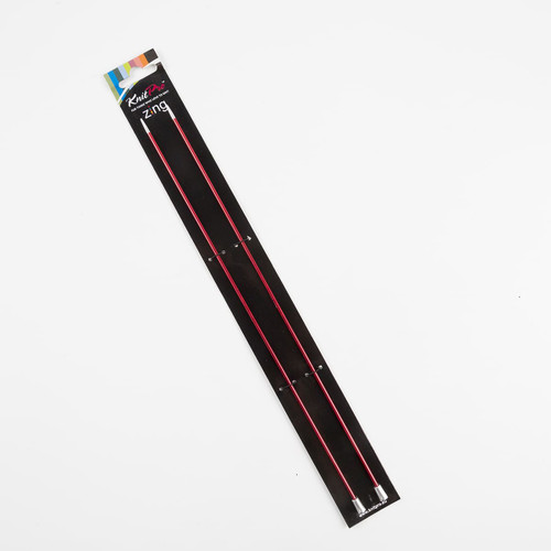 Aguja Recta de Aluminio Zing de 30 cm No. 2.5 mm