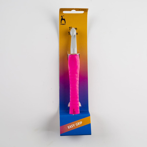 Gancho para Crochet de Plástico con Mango Soft Caja con 5 Pzas. #10 mm Gancho para Crochet de Plástico con Mango Soft Caja con 5 Pzas. #10 mm