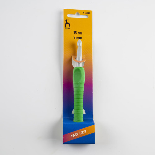 Gancho para Crochet de Plástico con Mango Soft Caja con 5 Pzas. #8 mm Gancho para Crochet de Plástico con Mango Soft Caja con 5 Pzas. #8 mm