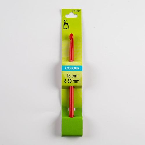 Gancho para Crochet de Plástico de Color 5 Pzas. #6.5 mm Gancho para Crochet de Plástico de Color 5 Pzas. #6.5 mm