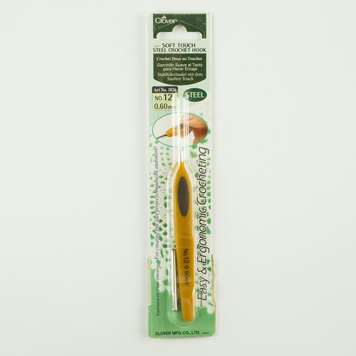 Gancho para Crochet Suave al Tacto Clover No. 0.60 mm