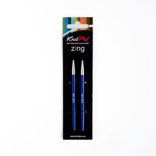 Aguja Intercambiable de Aluminio Zing de 40 cm No. 4.5 mm