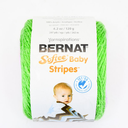 Estambre Bernat Softee Baby Stripes 3 Madejas con 120 g 53018-Wildflowers stripe