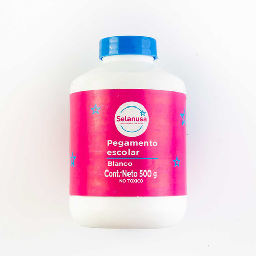 Pegamento Escolar 500 g 123-Blanco