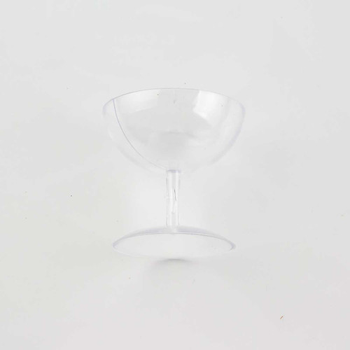 Copa mini de Plástico Transparente 12 pzas. (5cm)