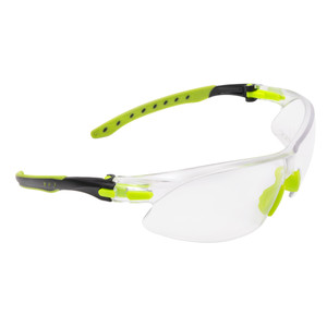 Allen Company ULTRX Keen Safety Glasses in Lime Green with Clear Lenses