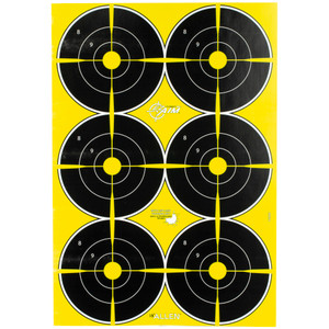 Allen Company EZ Aim Non-Adhesive Paper Splash Shooting Targets – 12 x 18 Inches, Pack of 8