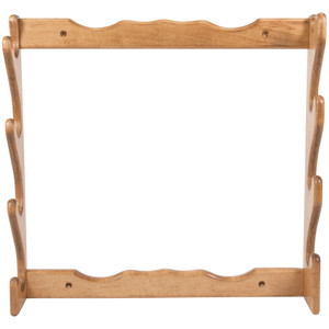 Allen Company Four Gun Wooden Wall Rack - Natural Finish, Solid Wood Construction
