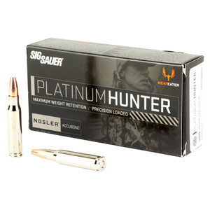 Sig Sauer Platinum Hunter 308 Winchester 165-Grain AccuTip Ammunition - 20 Rounds