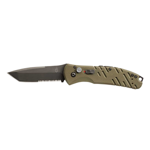 Gerber Gear Propel Auto Knife with Black Serrated Blade and OD Green Handle