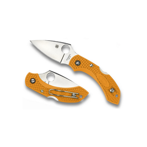 Spyderco Dragonfly C28POR2 Pocket Knife with VG-10 Blade and Orange G-10 Handle
