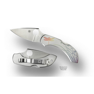 Spyderco Dragonfly C28PT Compact Drop Point Knife with VG-10 Blade and Stainless Steel Handle