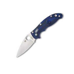 Spyderco Manix 2 Folding Knife with CPM S30V Steel, Blue FRCP Handle, and Ball Bearing Lock