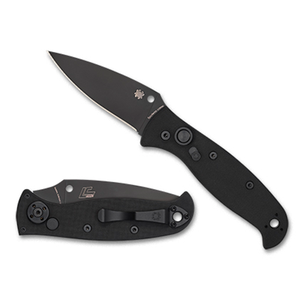 Spyderco Autonomy 2 Black Blade- EDGE S C165GSBBK2 – Tactical Folder with DLC-Coated LC200N Blade