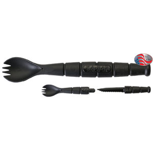 Ka-Bar Spork/Knife (Part #9909) – Food-Grade Multi-Tool with Serrated Knife