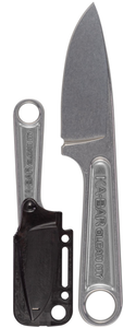 Ka-Bar Forged Wrench Knife with Hard Plastic Sheath, Stainless Steel Blade, Gray Handle - Part #1119
