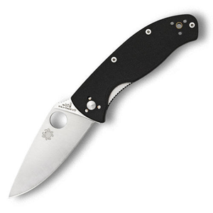 Spyderco Tenacious C122GP Folding Knife with Black G-10 Handle and 8Cr13MoV Blade