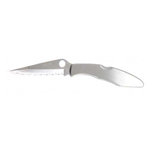 Spyderco Police Model Stainless C07S with Serrated Edge and Ambidextrous Carry