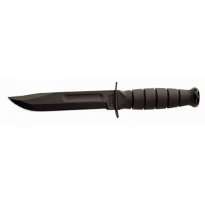 Ka-Bar Short Fighting Utility Knife with Leather Sheath - 5.25-Inch Blade, Made in USA