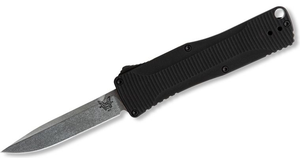 Benchmade 4850 Om Automatic Knife - Compact Double-Action OTF with Spine Fire Release