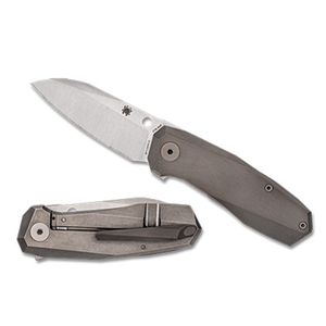 Spyderco Techno 3 Titanium CTS-XHP Folding Knife - Compact EDC with Flipper and Ball Bearing Pivot