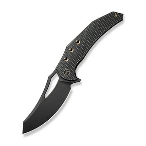 We Knife Epaulette Folding Knife with Black Titanium Handle and Bohler M390 Blade – Model WE24024-1