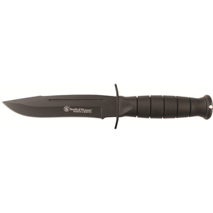Smith & Wesson Search & Rescue Fixed Blade with Blood Line - Heavy-Duty Nylon Sheath