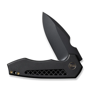 We Knife Harpen Flipper Knife with Titanium Handle (Part Number: WE23019-1)