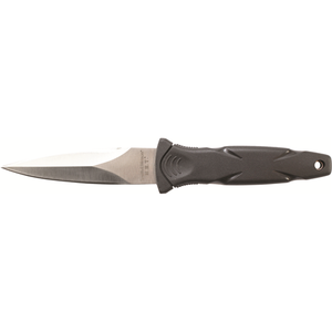 Smith & Wesson SWHRT3 Dagger Boot Knife with Gray Blade and Rubber Overmold Handle