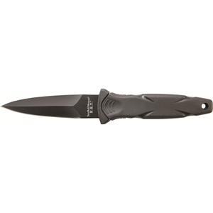 Smith & Wesson SWHRT3BF Badge Knife with Dagger Blade and Ergonomic Handle