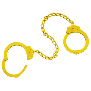 Peerless Handcuff Company Model 753C 15-Inch Yellow Leg Iron with Tamper-Resistant Design