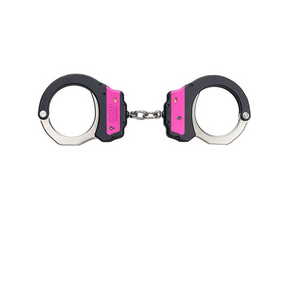 ASP Identifier Chain Ultra Plus Cuffs (Steel Bow) - Pink Forged Aluminum Handcuffs