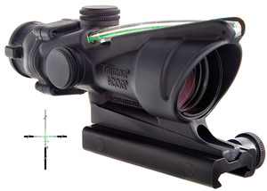 Trijicon TA31CHG 4x32 Compact Rifle Scope with Green Crosshair Reticle for M16 and 5.56 NATO