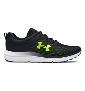 Under Armour Charged Assert 10 Running Shoes - Black/High Vis Yellow, Size 8