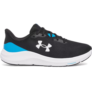 Under Armour UA Charged Pursuit 4 Running Shoes Size 10 in Black, Electric Blue & White