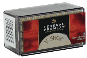 Federal Premium V-Shok P770 17 HMR Speer TNT Jacketed Hollow Point Rimfire Ammunition, 17-Grain, 50 Rounds per Box