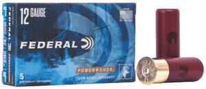 Federal Power-Shok 12 Gauge 00 Buckshot – 2.75-inch, 1 3/16 oz, 1140 fps, 5 Rounds per Box
