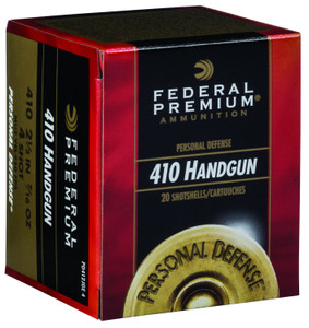 Federal Personal Defense 410 Gauge Shotshells - 2.5 Inch, 7/16 oz, Shot Size 4, 950 fps - 20 Rounds per Box