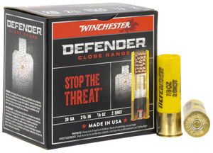 Winchester Ammo Defender 20 Gauge Shotshell Buckshot Loads, Part S202PD25