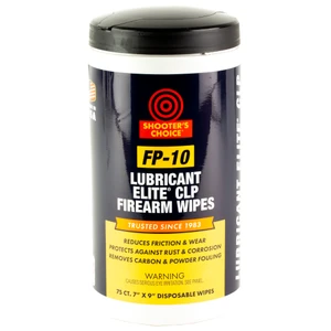 Shooter's Choice FP-10 CLP Wipes 75-Count - Convenient Lubricant and Protectant Wipes