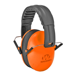 Walker's GWP-FKDM-OR Ultra Compact Orange Earmuffs for Shooting Protection