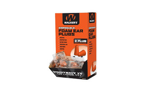 Walker's Foam Ear Plugs 1,000-Pack Box – Disposable Hearing Protection in Bright Orange