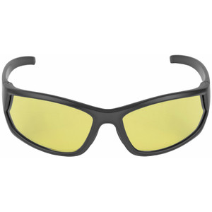Walker's Carbine Shooting Glasses with Amber Lenses - Model IKON, Black