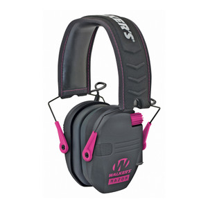 Walker's Razor SLM Electronic Earmuff in Pink - Hearing Protection for Shooting and Hunting