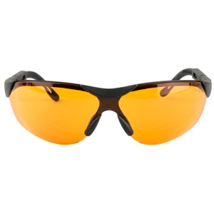Walker's Elite Sport Glasses with Amber Lenses - Black Polycarbonate Safety Eyewear
