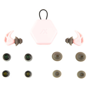 AXIL X20 Pink Earplugs – Comfortable Hearing Protection with Interchangeable Tips