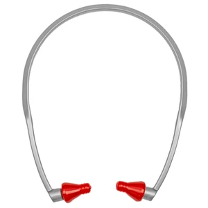 Radians Rad Band Ear Plugs with Red Rubber Material, Model RB1150