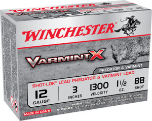 Winchester Ammo Varmint X 12 Gauge Buckshot, Part Number X123VBB