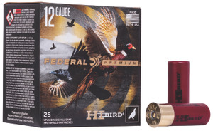 Federal HVF12H75 Upland Bird Shot - 12 Gauge, 2.75 Inch, 1 1/4 Oz, Lead, 7.5 Shot Size, 1330 fps, 25 Rounds