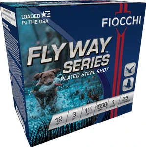 Fiocchi 123ST151 Flyway Speed Steel 12 Gauge Shotshells – 3 Inch, 1 1/5 oz, Steel Shot, 1550 fps